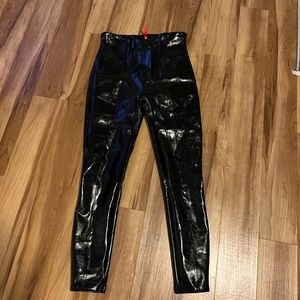 Spans Faux Patent Leather Leggings - Large